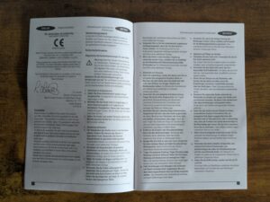 Anleitung des Black Decker BEW210 Exzenterschleifers geöffnet