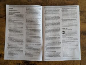 Anleitung des Bosch Professional GEX 125-1 AE Exzenterschleifers geöffnet