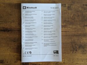 Anleitung des Einhell TC-RS 425 E Exzenterschleifers