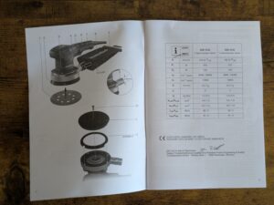 Anleitung des Metabo SXE 3125 Exzenterschleifers (2)