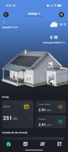 App des Kleines Kraftwerk Balkonkraftwerk