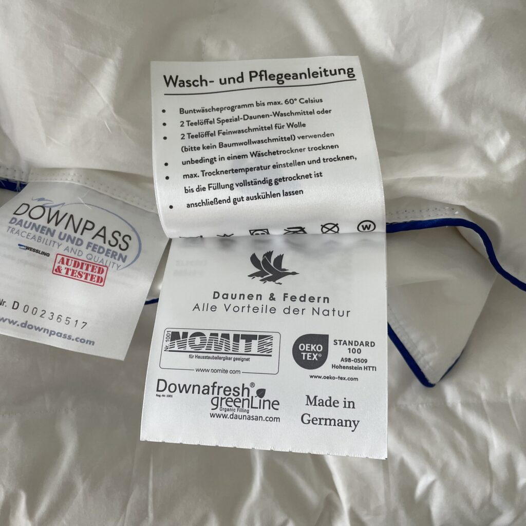 Bruno Bärenweich Bettdecke Hinweise