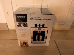 CASO Coffee Compact electronic Kaffeemaschine mit Mahlwerk Verpackung