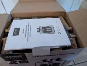 CASO Coffee Compact electronic Kaffeemaschine mit Mahlwerk geöffnet