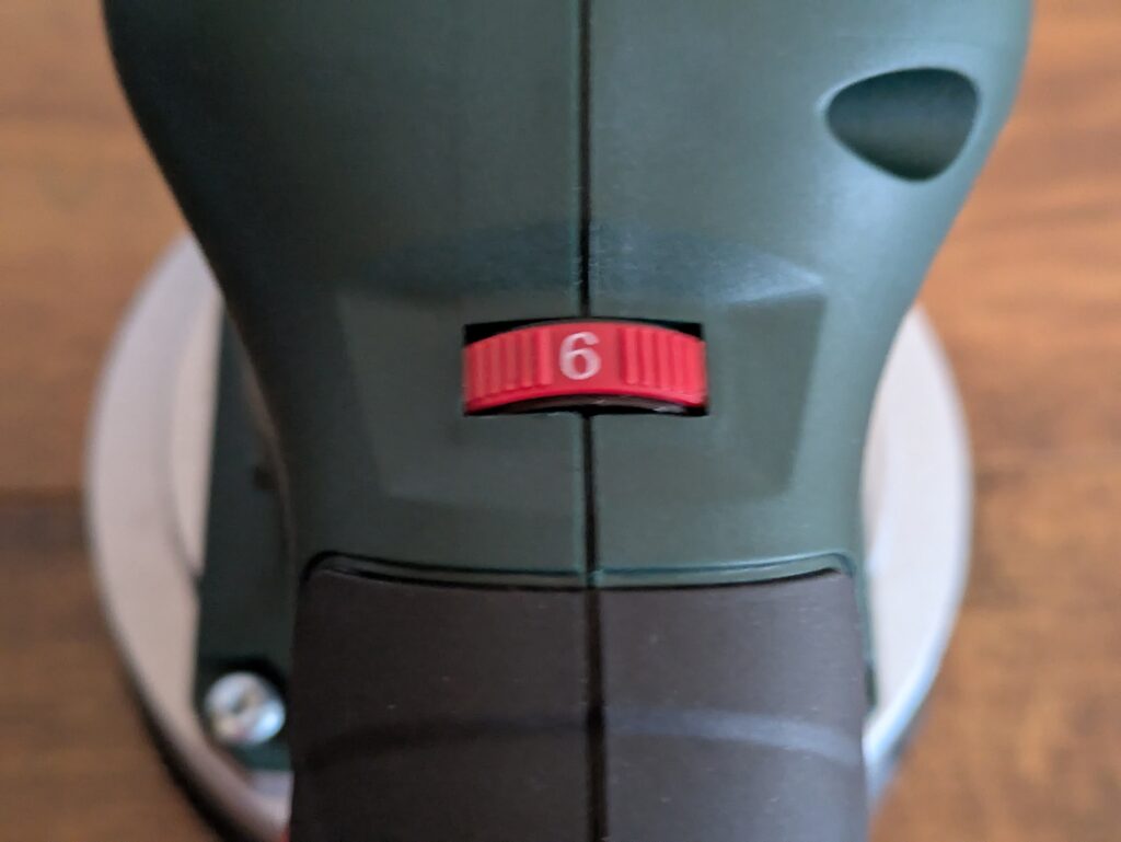 Drehrad des Metabo SXE 3125 Exzenterschleifers