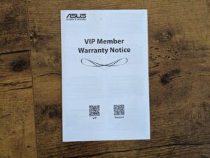 Garantie des ASUS TUF Gaming BE3600 Routers