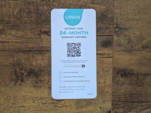 Garantiekarte der COSLUS C20 Munddusche