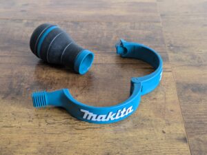 Handgriff des Makita BO5041 Exzenterschleifers auseinander gebaut