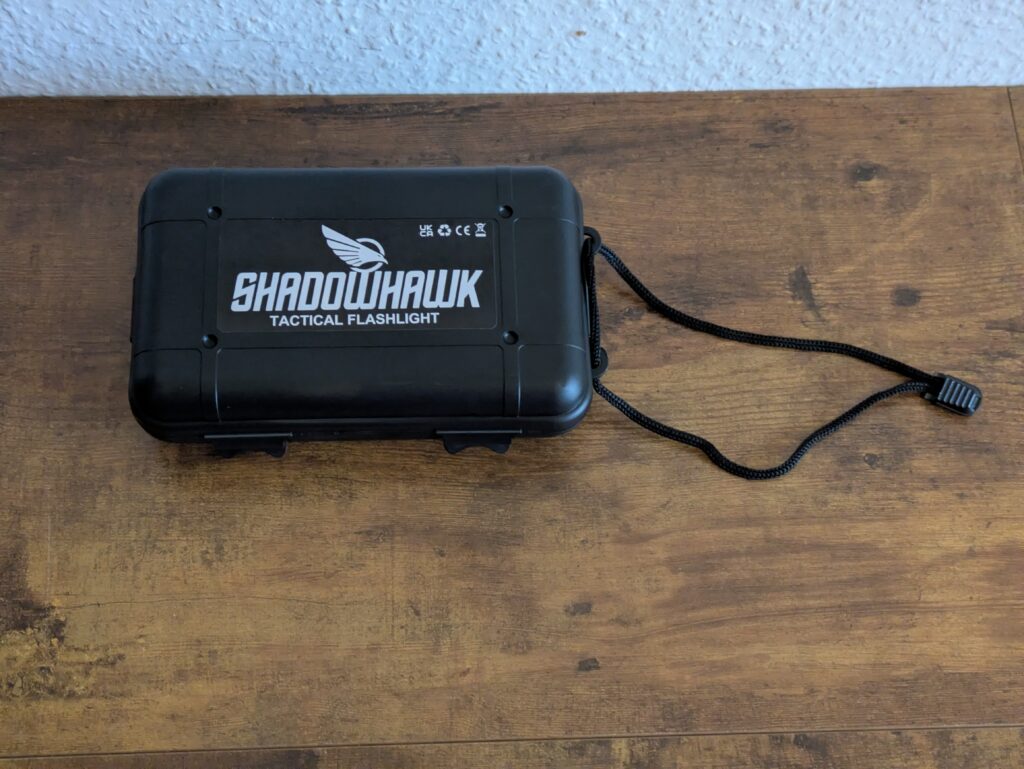 Koffer der Shadowhawk S1007 Taschenlampe von oben