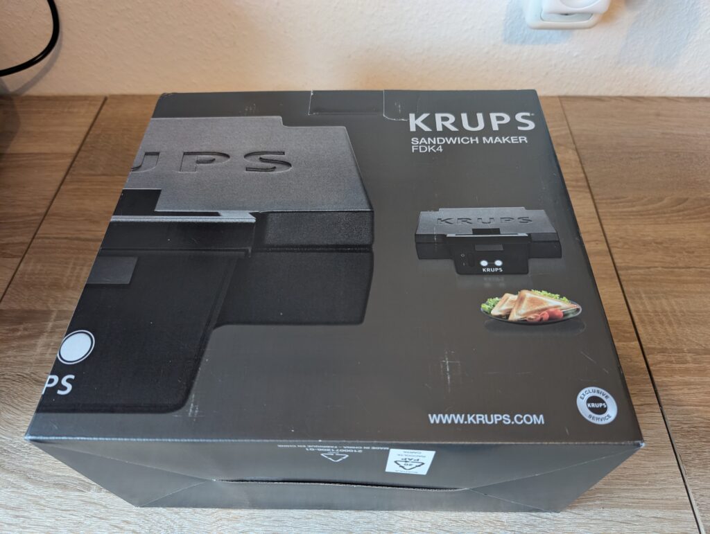 Krups FDK451 Sandwichmaker Verpackung