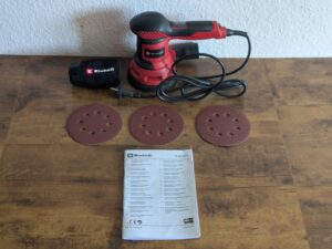 Lieferumfang des Einhell TC-RS 425 E Exzenterschleifers