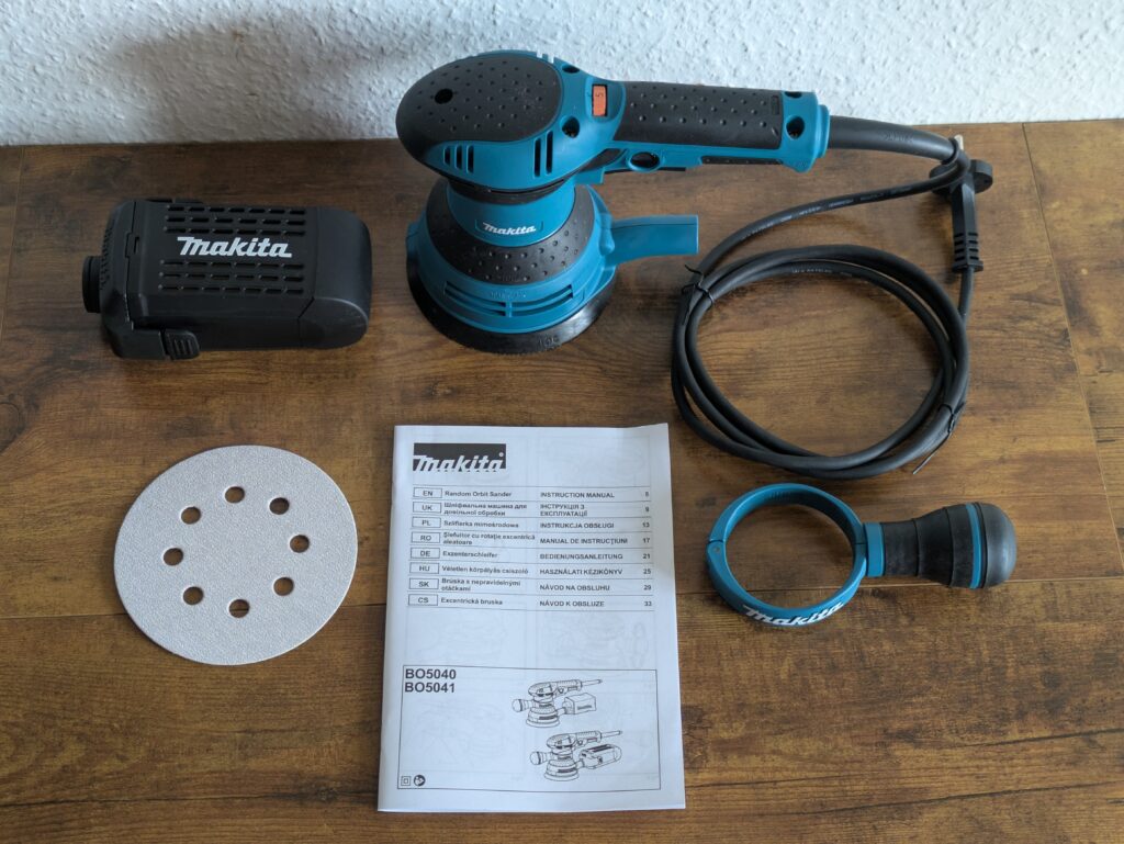 Makita BO5041 Exzenterschleifer Lieferumfang
