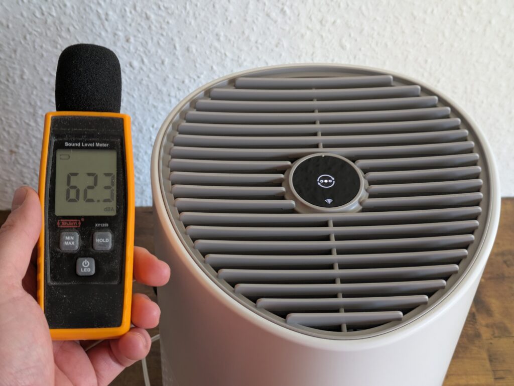 Maximale Lautstärke des Philips 600i Luftreinigers