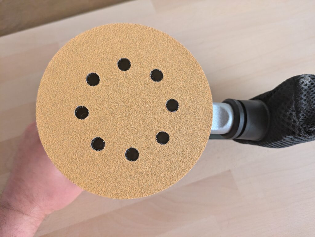 Metabo SXE 3125 Exzenterschleifer mit Schleifscheibe