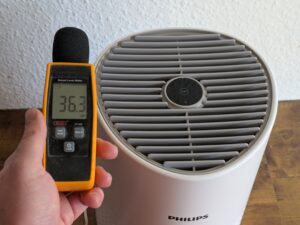 Minimale Lautstärke des Philips 600i Luftreinigers