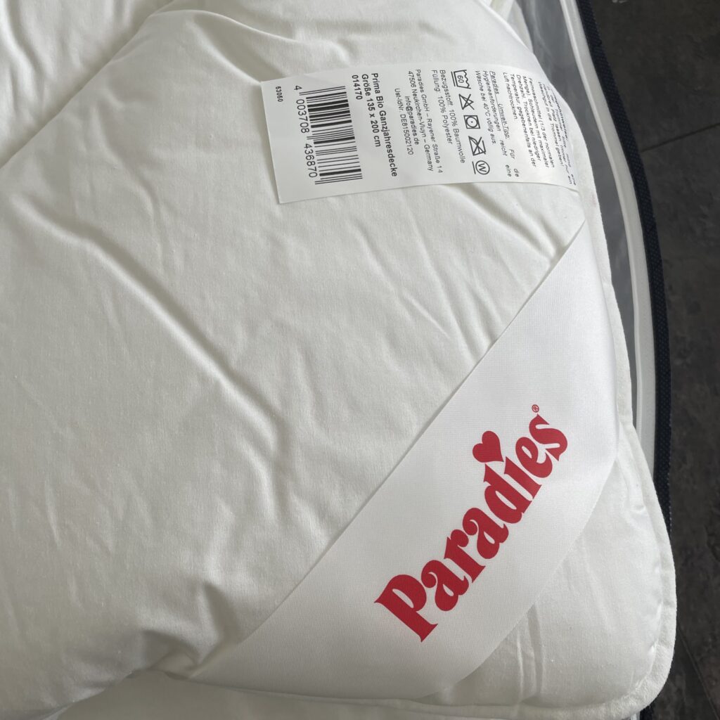 Paradies Prima Bio Bettdecke Logo