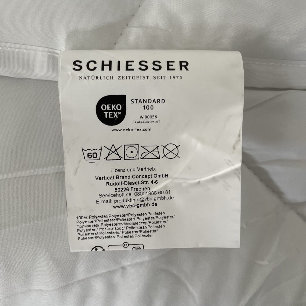 Schiesser Hygge Bettdecke Hinweise