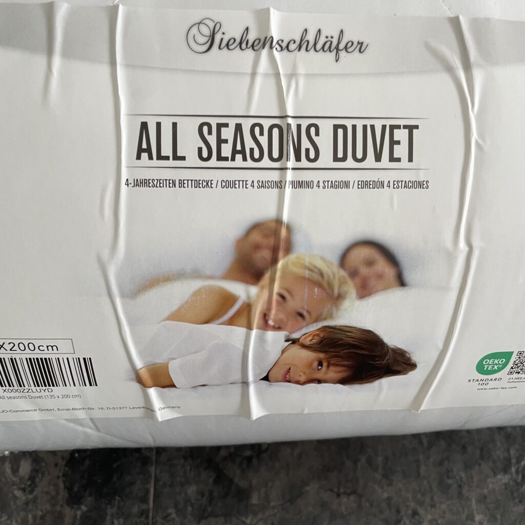 Siebenschläfer Vier-Jahreszeiten-Decke Beschreibung