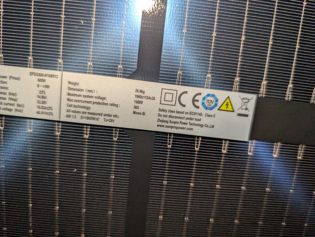 Solarmodul des Kleines Kraftwerk Balkonkraftwerks