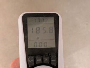 Stromverbrauch des Black Decker BEW210 Exzenterschleifers