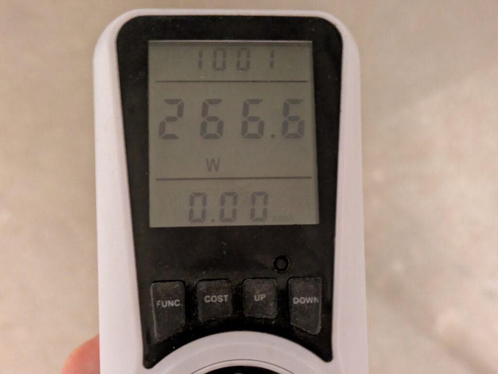 Stromverbrauch des Dewalt DWE6423 QS Exzenterschleifers