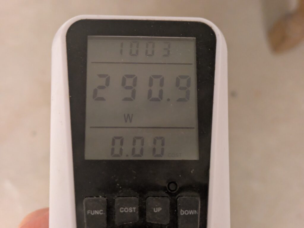 Stromverbrauch des Metabo SXE 3125 Exzenterschleifers