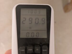 Stromverbrauch des Metabo SXE 3125 Exzenterschleifers