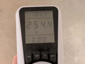 Stromverbrauch des WORKPRO W125262 Exzenterschleifers