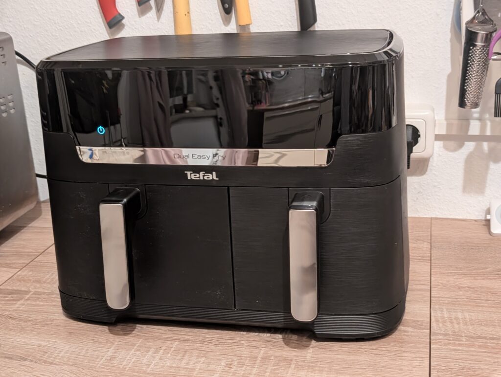 Tefal Dual Easy Fry XXL Heißluftfritteuse Frontansicht