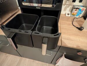 Tefal Dual Easy Fry XXL Heißluftfritteuse Garkörbe