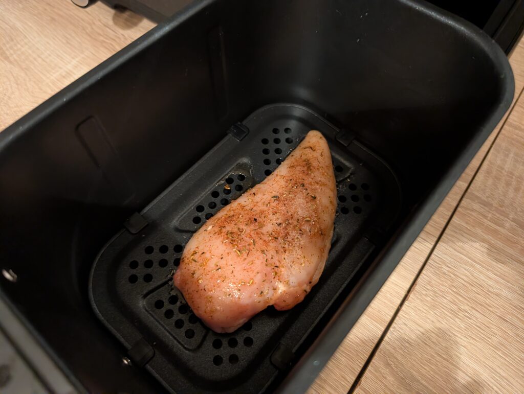 Tefal Dual Easy Fry XXL Heißluftfritteuse Hähnchen