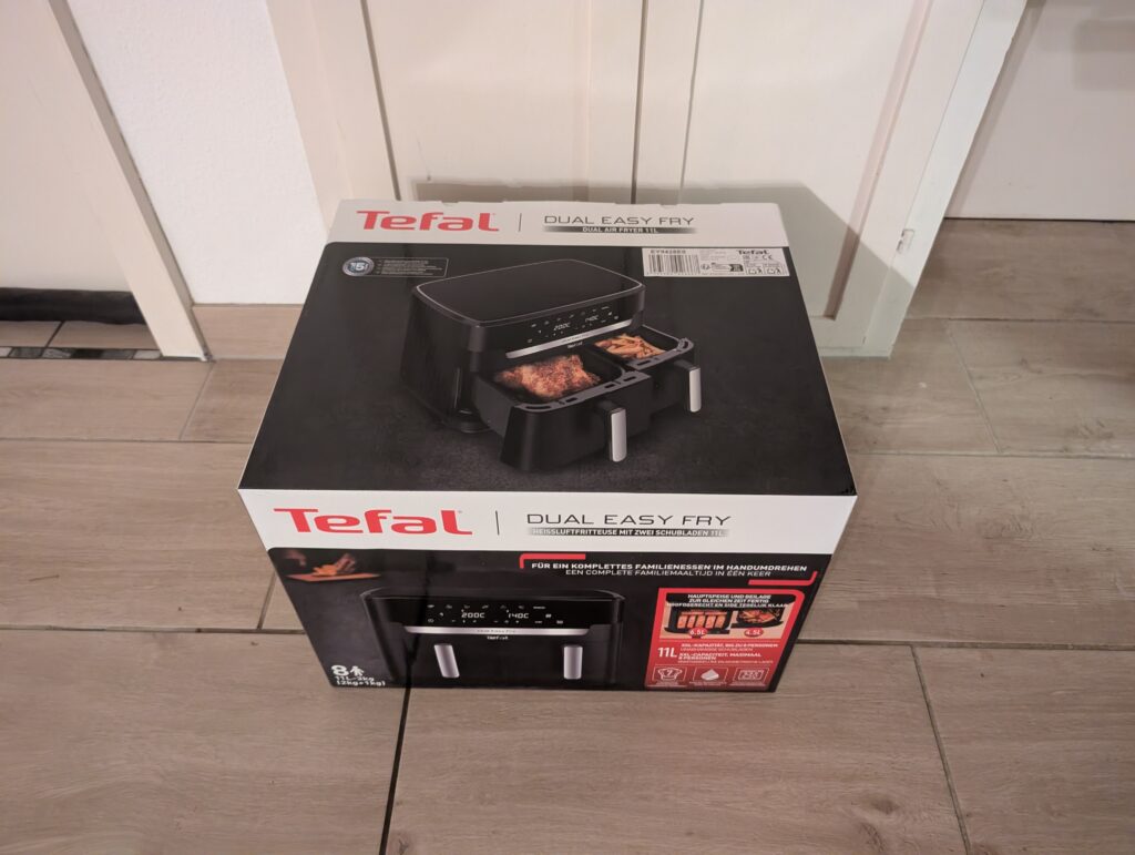 Tefal Dual Easy Fry XXL Heißluftfritteuse Karton