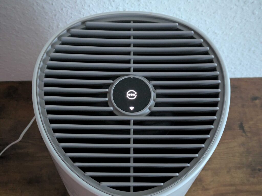 Touchdisplay des Philips 600i Luftreinigers