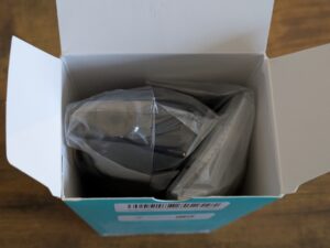 Verpackung der COSLUS C20 Munddusche geöffnet