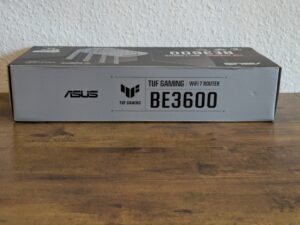 Verpackung des ASUS TUF Gaming BE3600 Routers