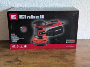 Verpackung des Einhell TC-RS 425 E Exzenterschleifers
