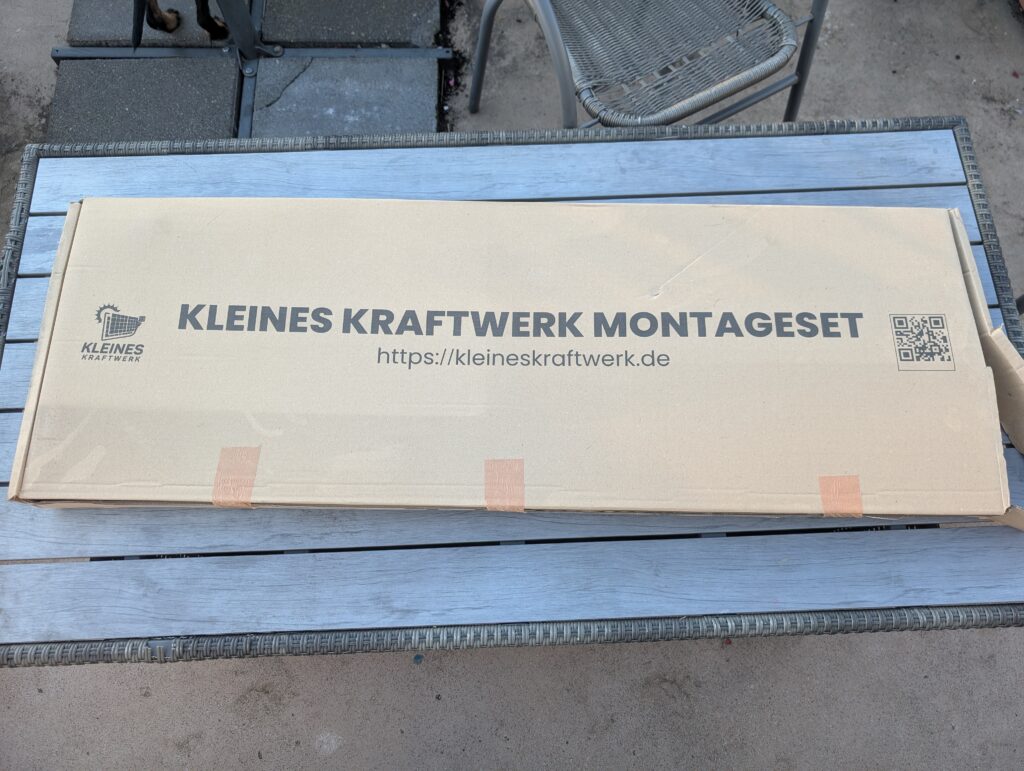 Verpackung des Kleines Kraftwerk Balkonkraftwerk