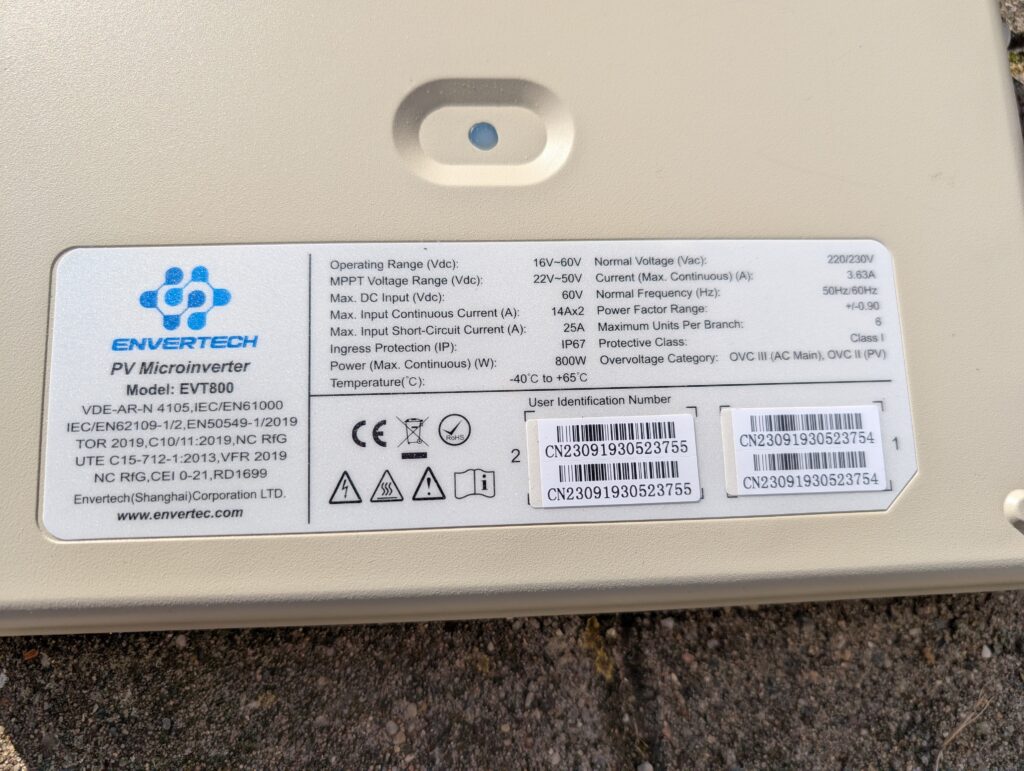 Wechselrichter des Maysun Balkonkraftwerks (2)