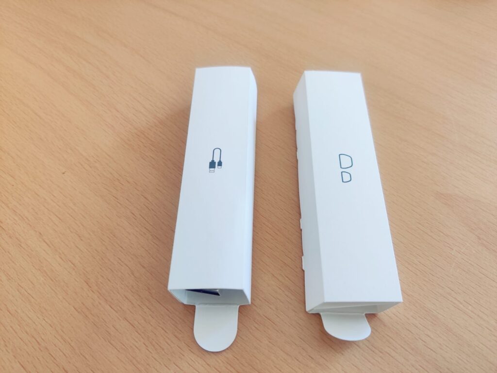 Cambridge Audio Melomania A100 In-Ear-Bluetooth-Kopfhörer Zubehör verpackt