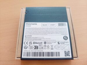 Cambridge Audio Melomania A100 In-Ear-Bluetooth-Kopfhörer Verpackung Rückseite