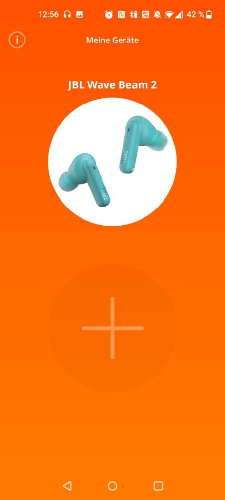 JBL Wave Beam 2 In-Ear-Kopfhörer App Geräteübersicht