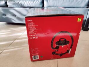 Einhell TC-AV 1720 DW Aschesauger Verpackung von der Seite