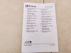 Einhell TC-AV 1720 DW Aschesauger Bedienungsanleitung