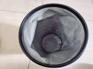 Sellnet SN2018 Aschesauger Vorfilter von innen