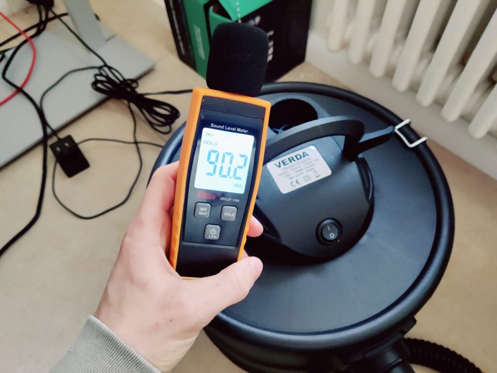 Sellnet SN2018 Aschesauger Lautstärke im Betrieb