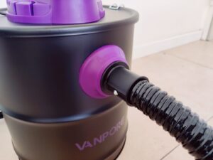 VANPORE BJ1811 Aschesauger Saugschlauch angeschlossen