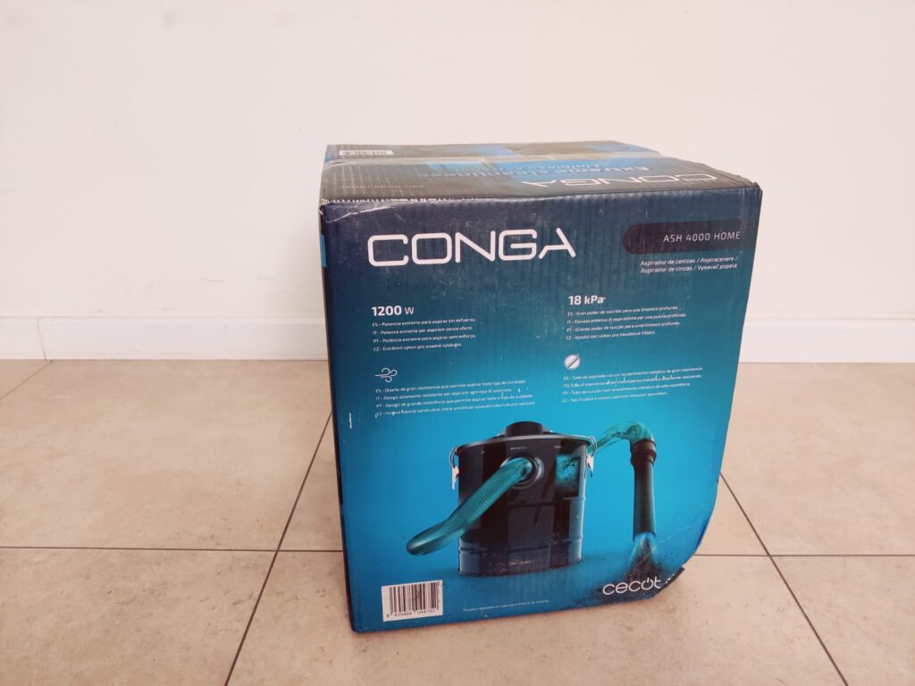 Cecotec Conga Ash 4000 Home Aschesauger Verpackung von der Seite