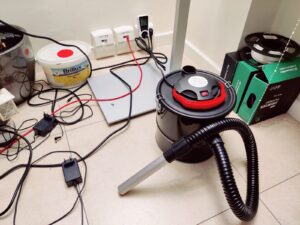 Navaris Aschesauger ans Stromnetz angeschlossen