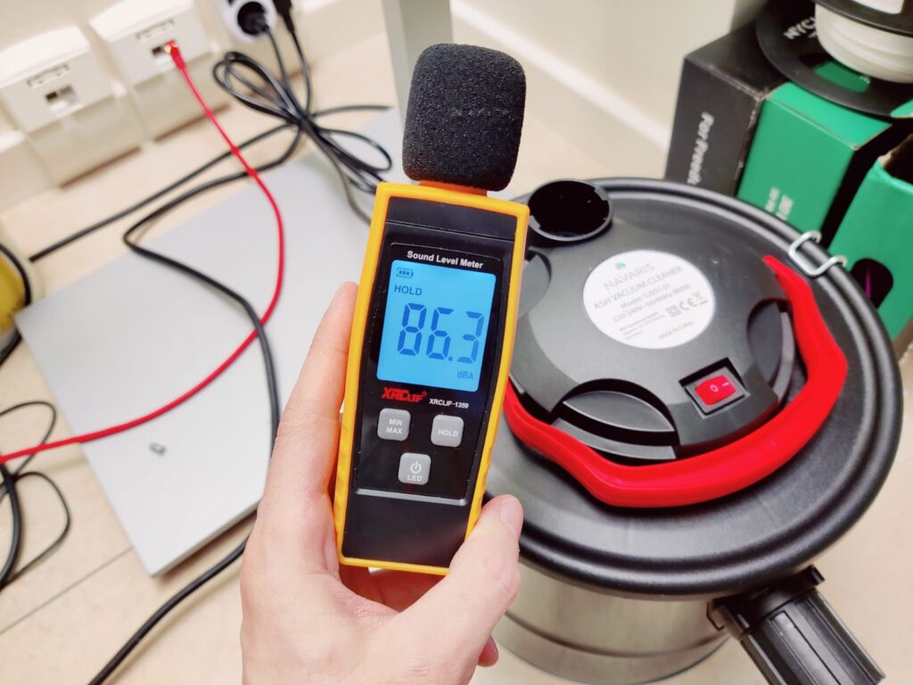 Navaris Aschesauger Lautstärke im Betrieb