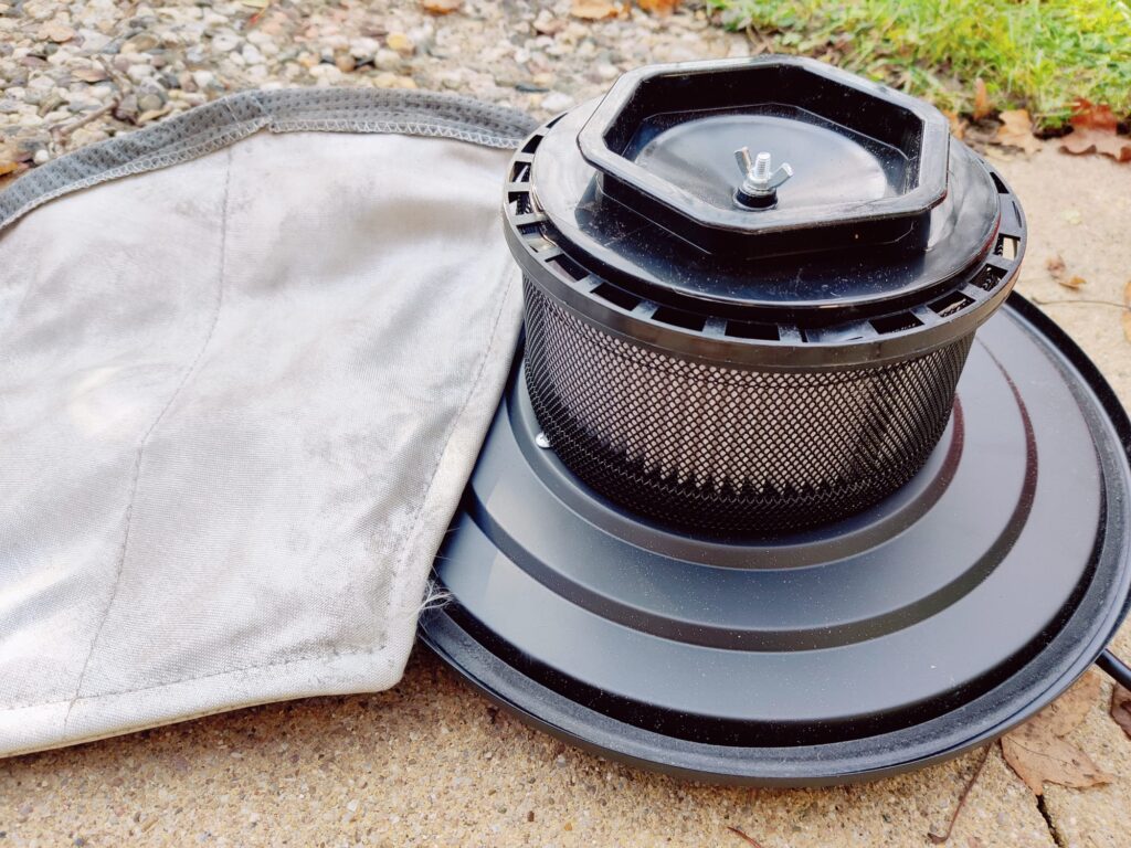 Einhell TC-AV 1720 DW Aschesauger HEPA-Filter nach Nutzung